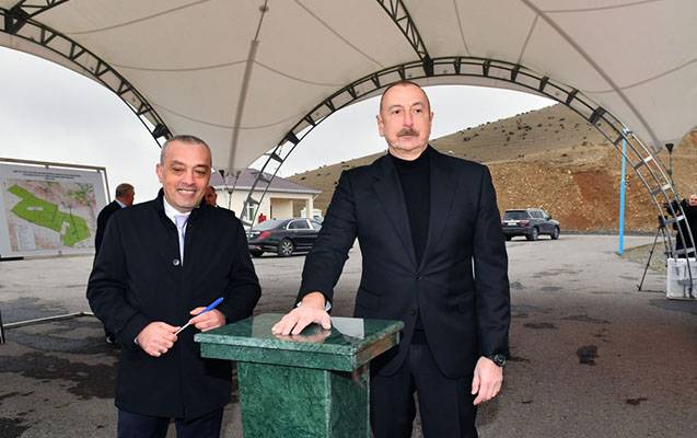 “Şəki-Oğuz” Aqroparkının torpaq sahəsini suvarma suyu ilə təmin edən qurğular işə salındı - FOTOLAR