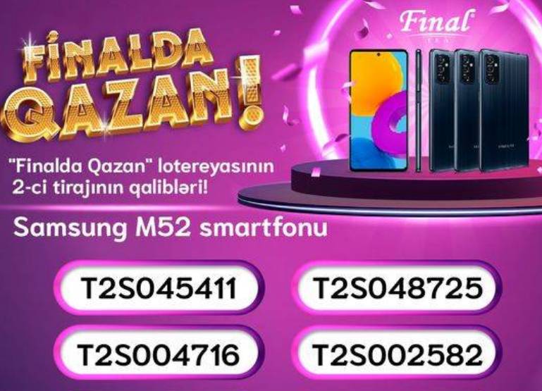 “Final çay iç, Finalda qazan!” lotereyasının ikinci tirajının qalibləri müəyyənləşdi - FOTOLAR