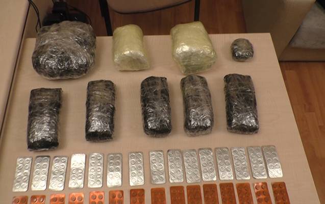 Yarım milyon dollarlıq narkotiklə tutuldular - FOTOLAR