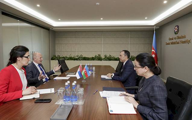 Serbiya ilə əməkdaşlığın gələcək istiqamətləri müzakirə olundu - FOTOLAR