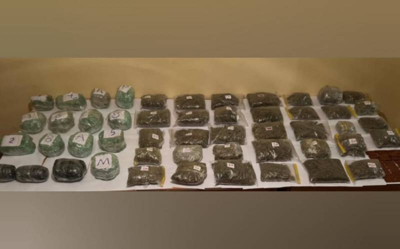 İrandan Azərbaycana 40 kq narkotik keçirilməsinin qarşısı alındı - FOTOLAR