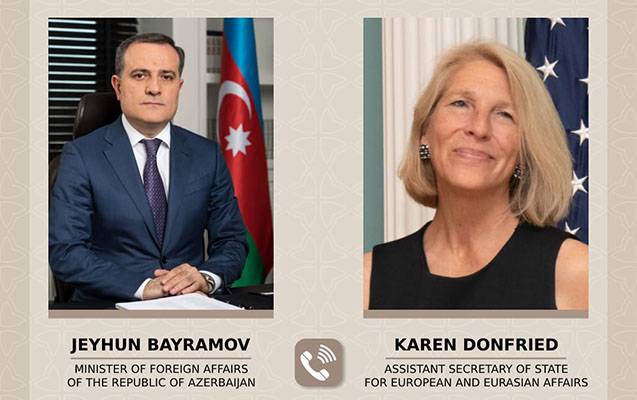 Ceyhun Bayramov Blinkenin köməkçisi ilə DANIŞDI