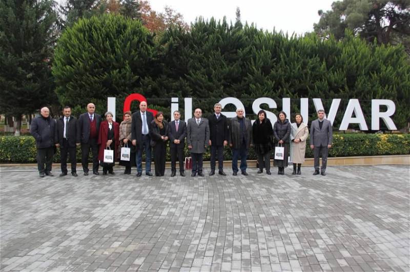 ADU-nun kollektivi ilə Biləsuvar Təhsil Kompleksində görüş keçirildi - FOTOLAR