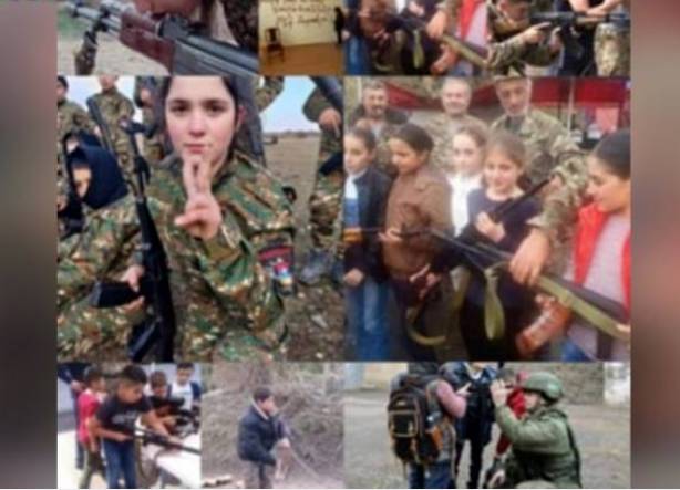 Xankəndidə erməni uşaqları SİLAHLANDIRILIR – Azərbaycanlı fəallardan BƏYANAT