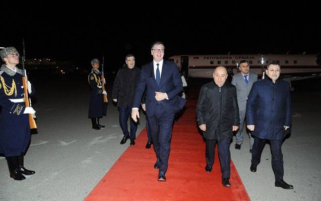 Serbiya Prezidentinin Azərbaycana səfəri başa çatdı