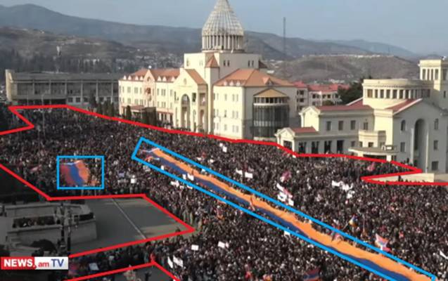 Xankəndidəki aksiyada əslində neçə nəfər iştirak edib? - FOTO
