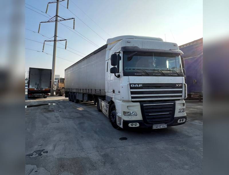 Narkotikin təsir altında yük avtomobili idarə edən şəxs saxlanıldı - FOTO