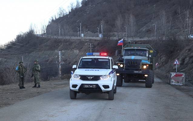 Sülhməramlıların daha 2 avtomobili Laçın-Xankəndi yolundan maneəsiz keçdi
