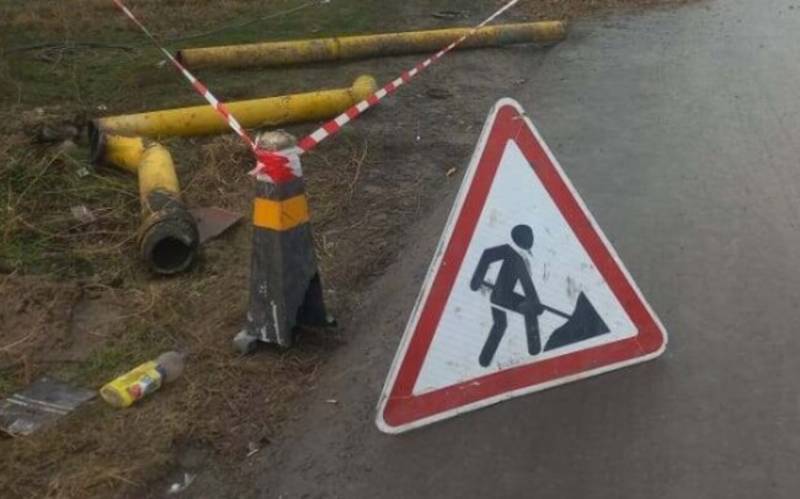 Bu rayonda avtomobil qəzası sakinləri qazsız qoydu