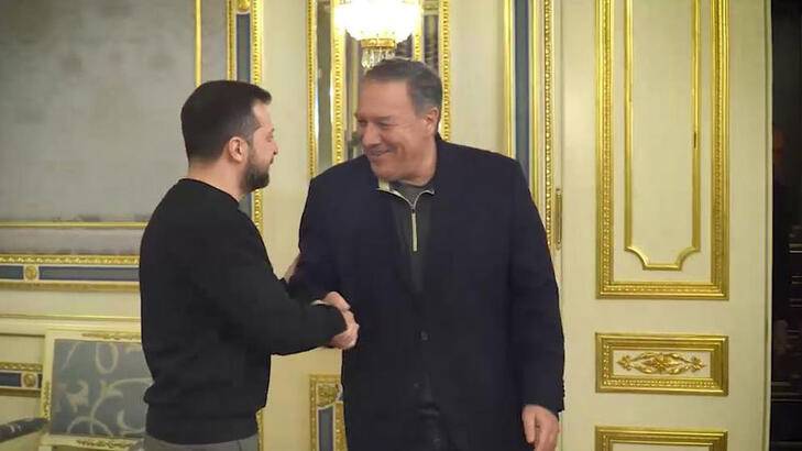 Zelenski Pompeo ilə görüşdü - FOTO
