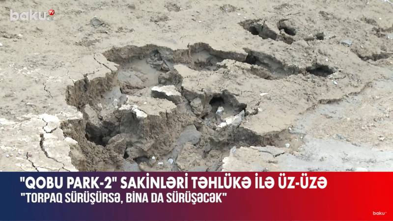 Torpaq sürüşməsi sakinlərin həyatı üçün təhlükə yaratdı - VİDEO