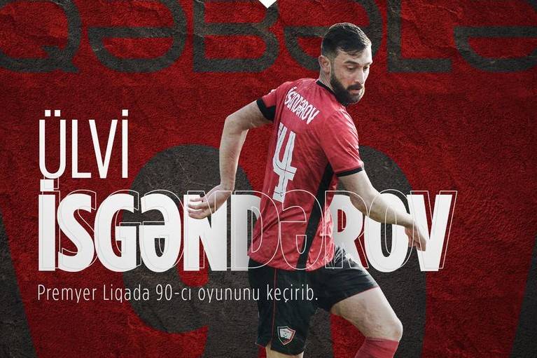 “Qəbələ”nin futbolçusundan yubiley matçı