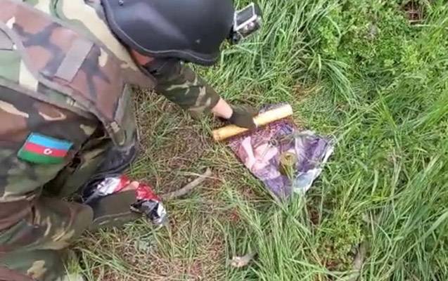 Bakıda hərbi sursat tapıldı - VİDEO