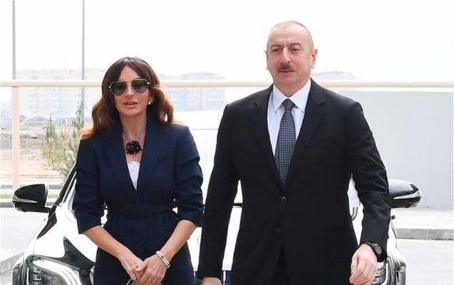 İlham Əliyevlə xanımı Salyana getdi