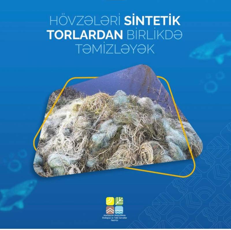 Su hövzələrindən 70 ədəd sintetik tor götürüldü - ETSN