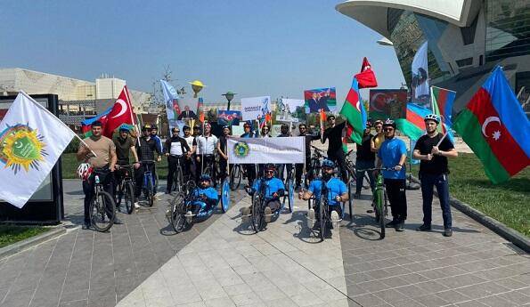 Bakıda qazilərin iştirakı ilə veloyürüş keçirildi