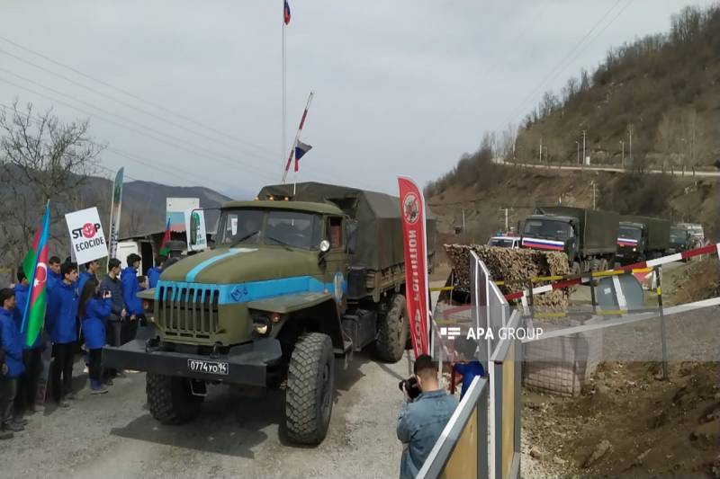 Laçın-Xankəndi yolundan RSK-nın iki maşını keçib