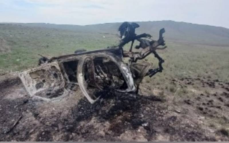 Tərtərdə minanın partladığı ərazidən görüntülər - FOTO