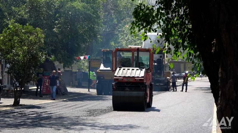 Nərimanov rayonunda Kazım Kazımzadə küçəsi əsaslı şəkildə təmir edildi - VİDEO