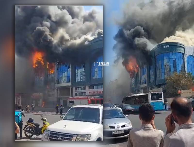 Sumqayıtdakı yanğın söndürüldü - YENİLƏNİB/VİDEO