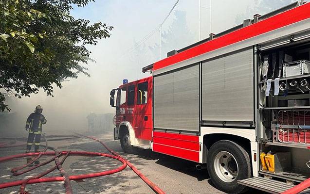 Xətaidə açıq ərazi yanır - General hadisə yerində