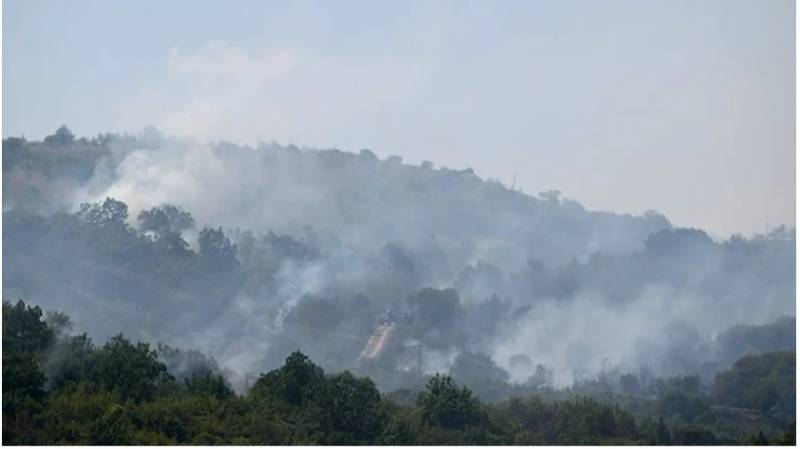 Türkiyə -  Bolqarıstan sərhədində YANĞIN