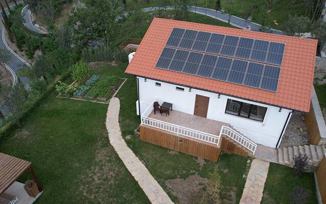 Laçında evlər günəş enerjisi ilə təmin edilir - FOTO