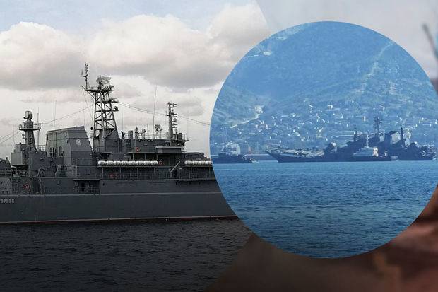 Ukraynanın zədələdiyi nəhəng Rusiya desant gəmisinin görüntüləri yayıldı - FOTO