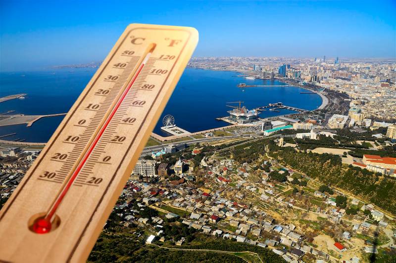 Bakıda temperatur iqlim normasından 5 dərəcə yuxarı olub - FAKTİKİ HAVA