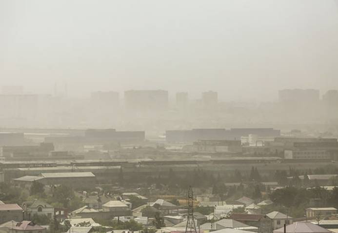 Bakının havasında tozun miqdarı artıb