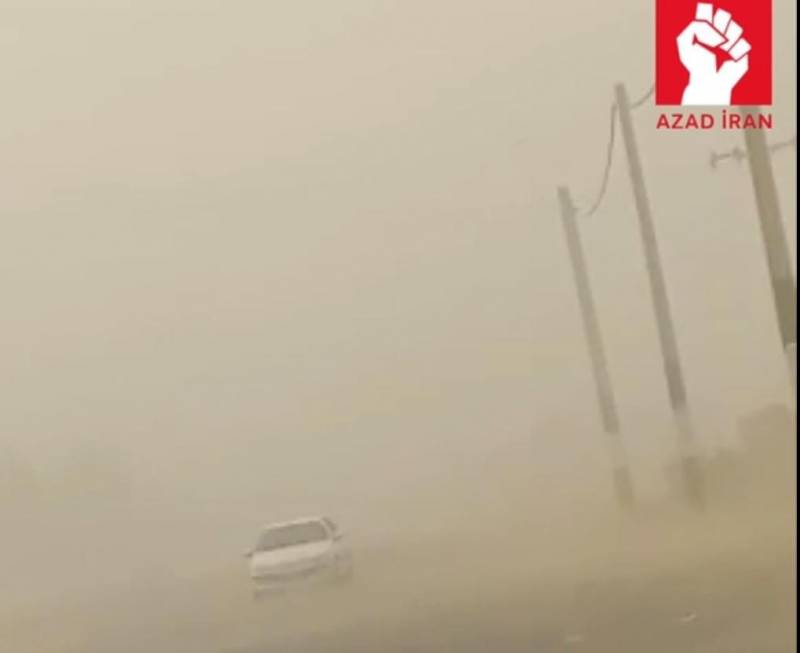 İranda qum qasırğası həyatı iflic etdi