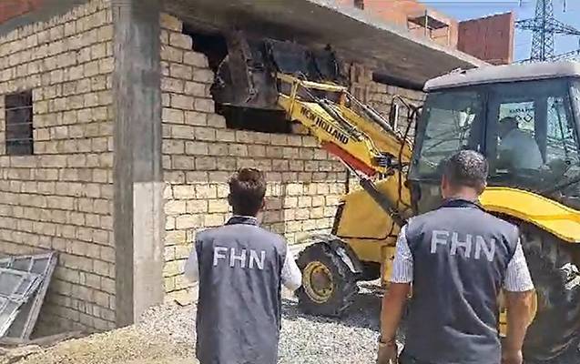 Masazırda vətəndaşın qanunsuz tikintisi söküldü - VİDEO
