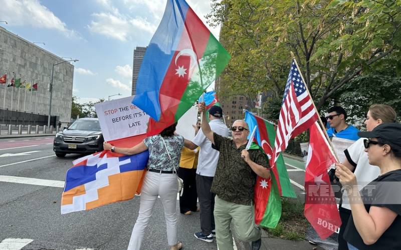 Diasporumuz ayağa qalxdı - BMT önündə ədalət tələb edilir (YENİLƏNDİ/VİDEO)