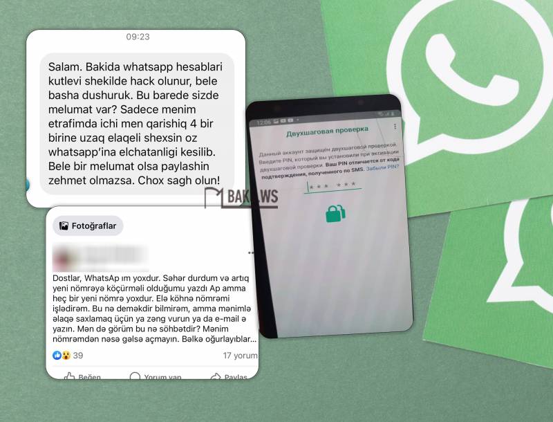 Azərbaycanda “WhatsApp” hesabları kütləvi şəkildə oğurlanır: Profilinzi bu yolla qoruyun - FOTO