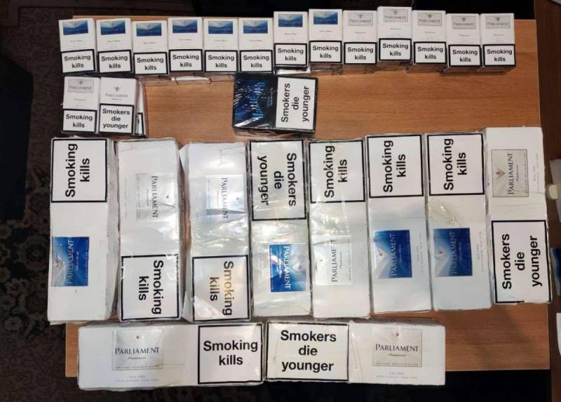 Gömrük nəzarətindən gizlədilən siqaretlər aşkar edilib - FOTO