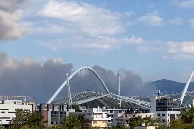 Afinanın şimalında güclü meşə yanğını - VİDEO