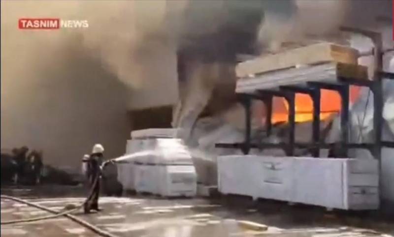 Şirazın sənaye şəhərciyində yanğın baş verdi - VİDEO