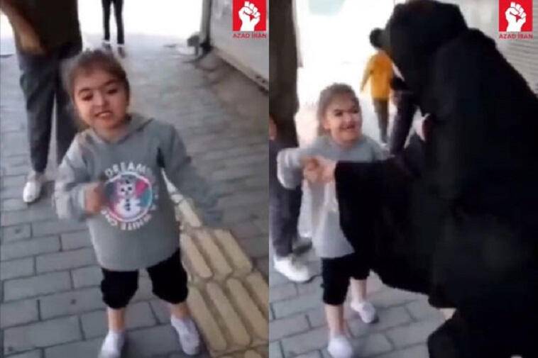 İranda balaca uşaq da anti-hökumət şüarı səsləndirir - VİDEO