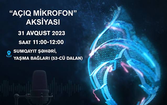 “Açıq mikrofon” bu dəfə Yaşma bağlarında qurulacaq