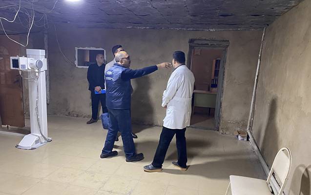 Daha bir xəstəxanada rentgen kabineti bağlandı - FOTOLAR