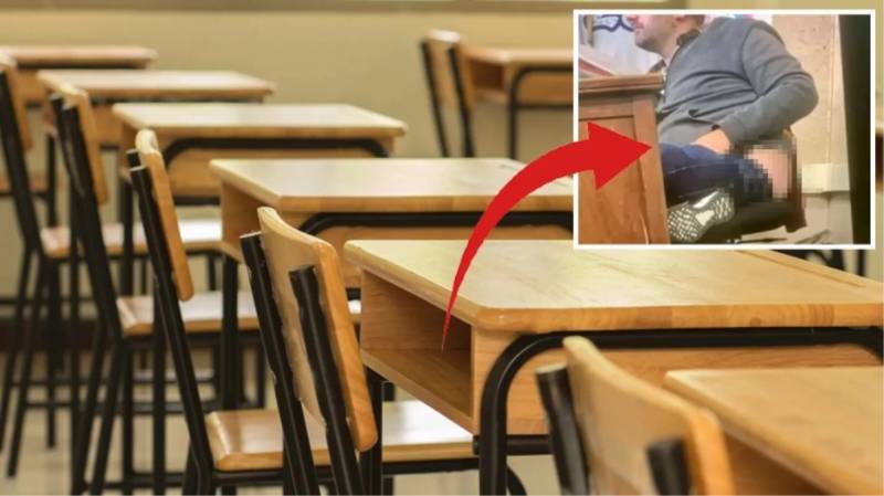 Direktor köməkçisi müəllimi sinifdə uyğunsuz vəziyyətdə görüb polis çağırdı