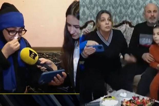 Hüseyn Axundovla Aqşin Bəbirovun analarının sevinci - VİDEO