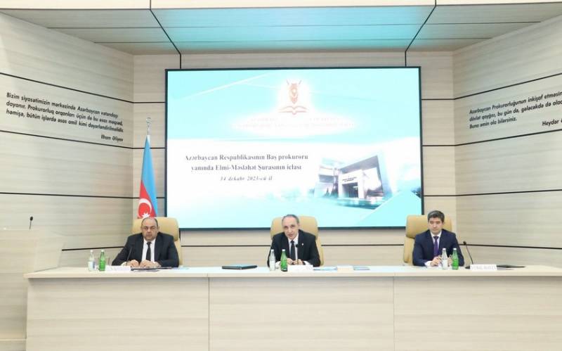 Baş prokuror yanında Elmi-Məsləhət Şurasının növbəti iclası keçirilib