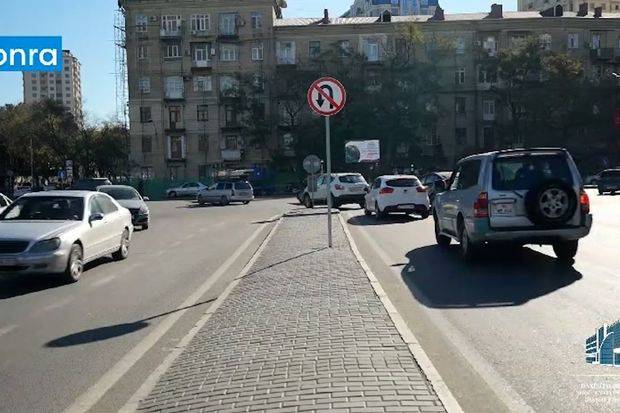 Bakıda bəzi küçələrdə avtomobillərin hərəkət qaydası dəyişdi - VİDEO