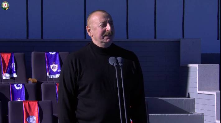 Prezidentin Xankəndi stadionundakı çıxışının TAM MƏTNİ - YENİLƏNDİ (VİDEO)