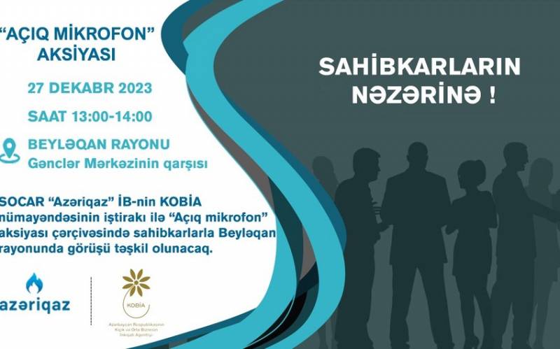 “Azəriqaz”ın sahibkarlarla növbəti görüşü keçiriləcək