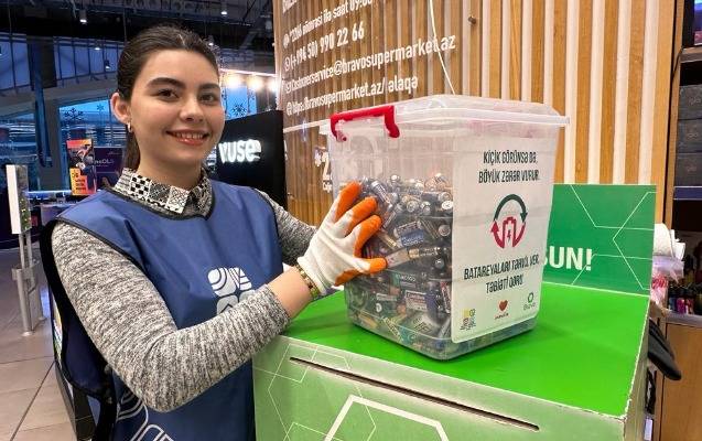 2023-cü il ərzində 793 kq işlənmiş batareya toplandı - FOTOLAR