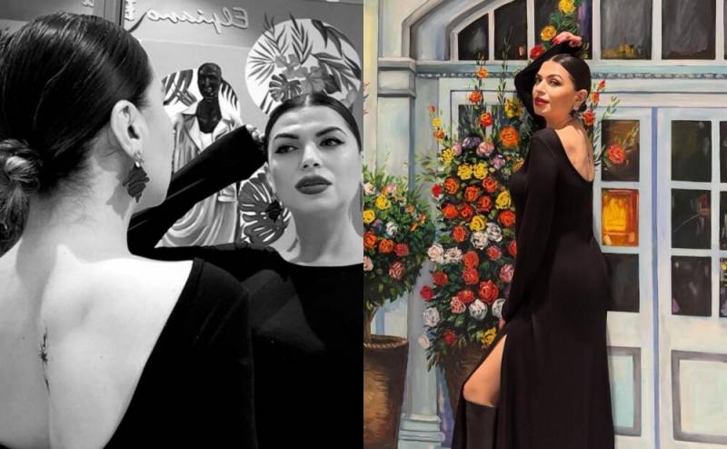 Zümrüd yeni döyməsini nümayiş etdirdi - FOTOLAR