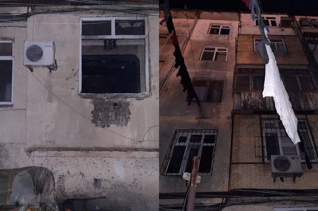 Bakıda yaşayış binasında PARTLAYIŞ: Xəsarət alan var - FOTO