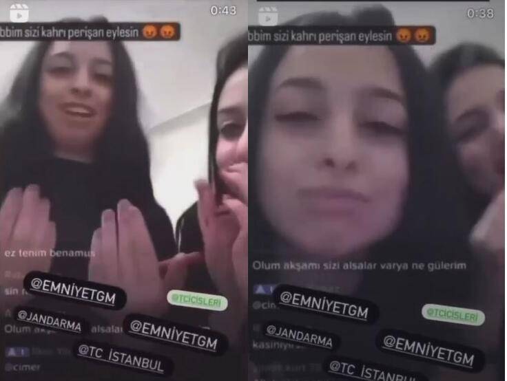 Canlı yayımda \"İnşallah yenə zəlzələ olsun\" duası edən qızlar tutuldu - VİDEO